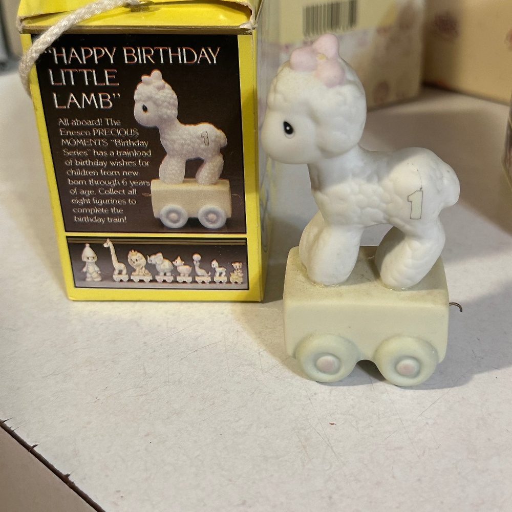 Precious moments birthday train year 1